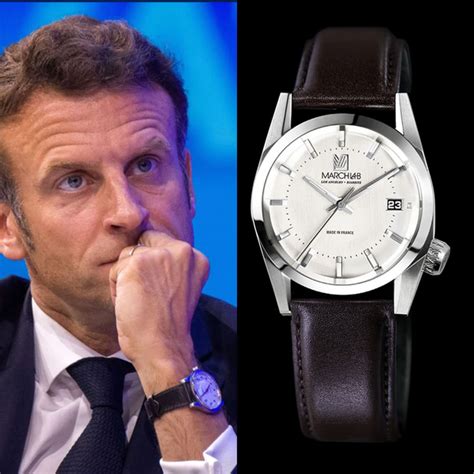 horloge macron|macron montre.